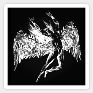 THE ICARUS SYNDROME - heavy metal black paint Sticker